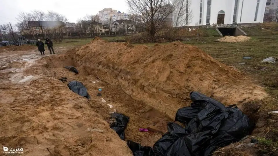 کشف یک گور جمعی از اجساد غیرنظامی‌های اوکراینی در کی‌یف 