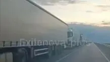 ترافیک کامیون‌ها در ایرکوتسک از ترس پهپادهای اوکراین + ویدئو 