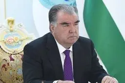 حضور رییس‌جمهور تاجیکستان در مراسم تشییع رهبر شهید