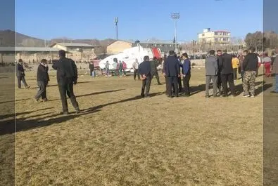 سقوط بالگرد وزیر ورزش