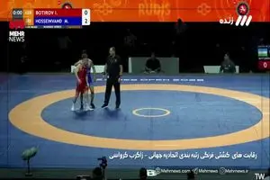 محمد حسینوند طلای کشتی فرنگی را گرفت