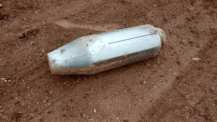 سقوط یک موشک کروز در همدان+ عکس