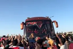 استقبال پُرشور هواداران مازندرانی از پرسپولیس
