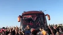 استقبال پُرشور هواداران مازندرانی از پرسپولیس
