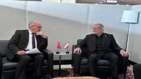 ملاقات پزشکیان و رئیس جمهور سوئیس