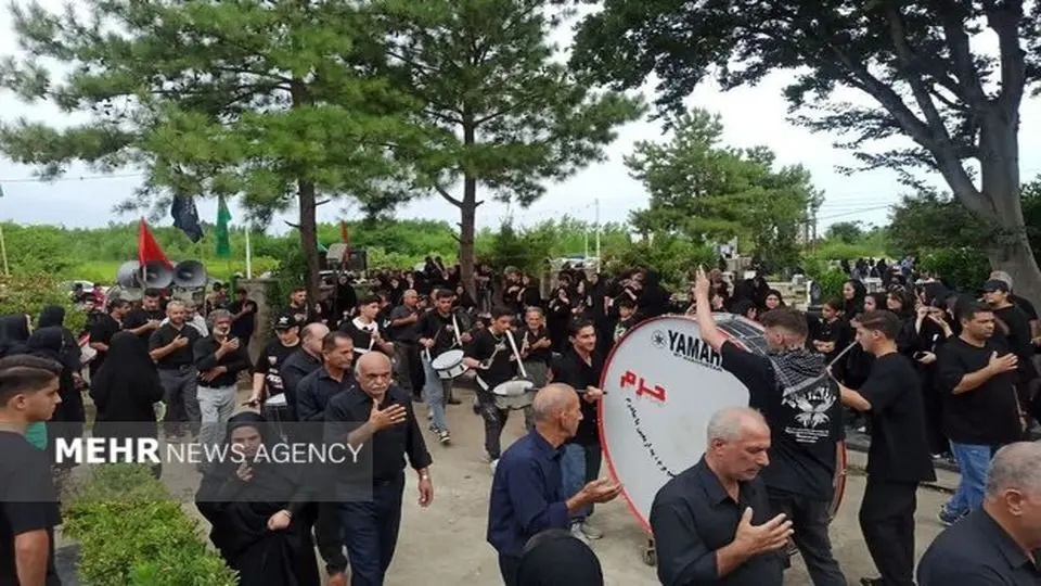 گیلان سراسر حسینیه شد؛ طنین نوای «لبیک یا حسین» در دیار میرزا