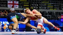 شادی عجیب کشتی گیر ایرانی پس از باخت!+ ویدئو