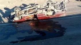 تصادف مرگبار در محور سراوان با ۴ فوتی و ۲۱ مصدوم