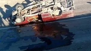 تصادف مرگبار در محور سراوان با ۴ فوتی و ۲۱ مصدوم