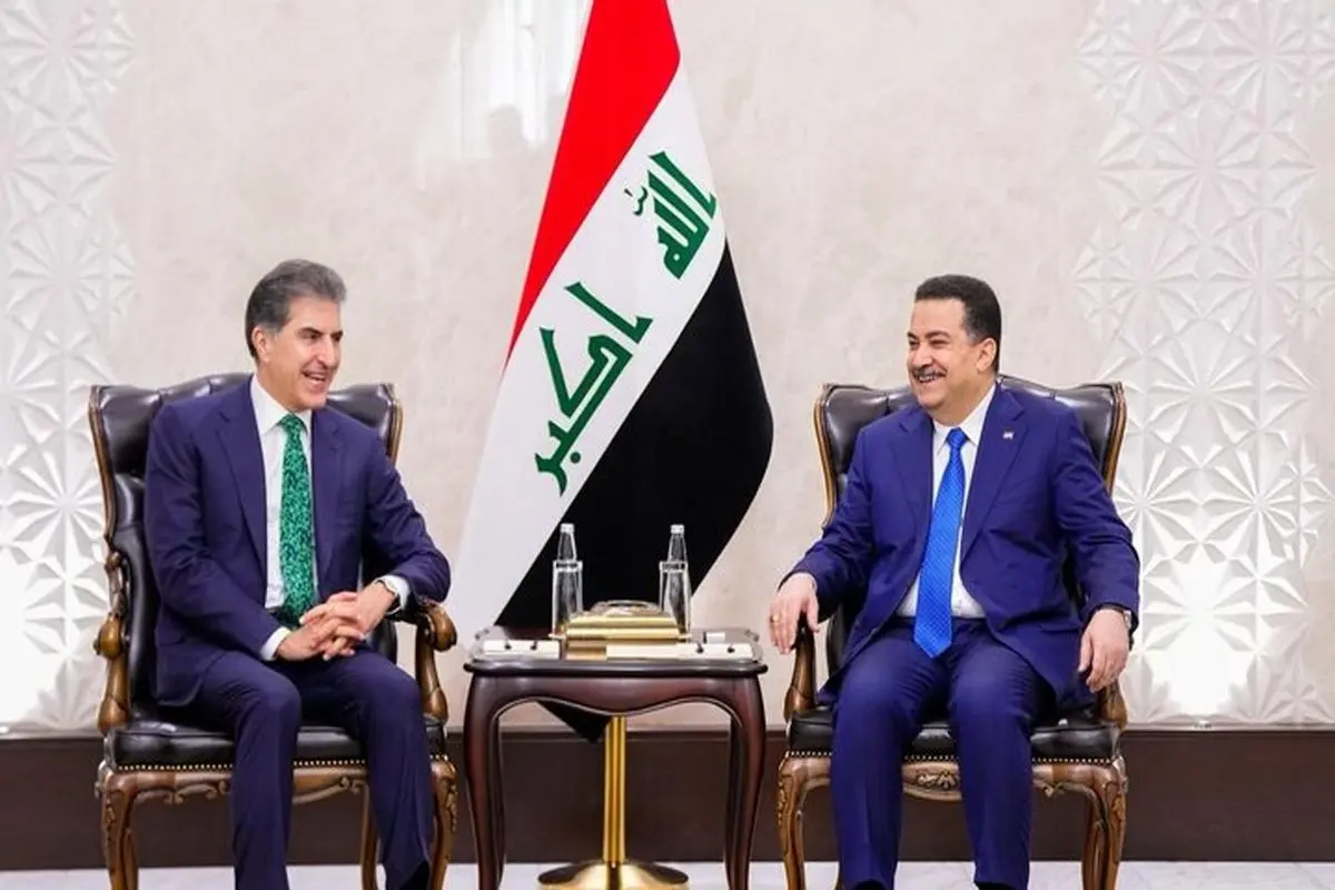 تاکید نیچروان بارزانی و السودانی بر تسریع در تشکیل دولت جدید عراق