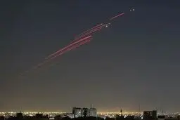 شلیک پدافند هوایی در شرق تهران
