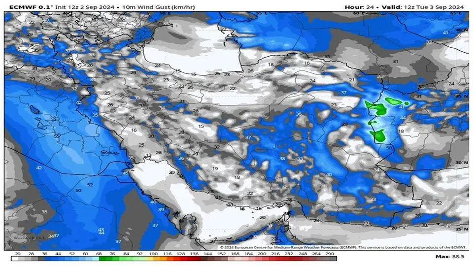 کاهش دما و افزایش بارندگی در شرق کشور 