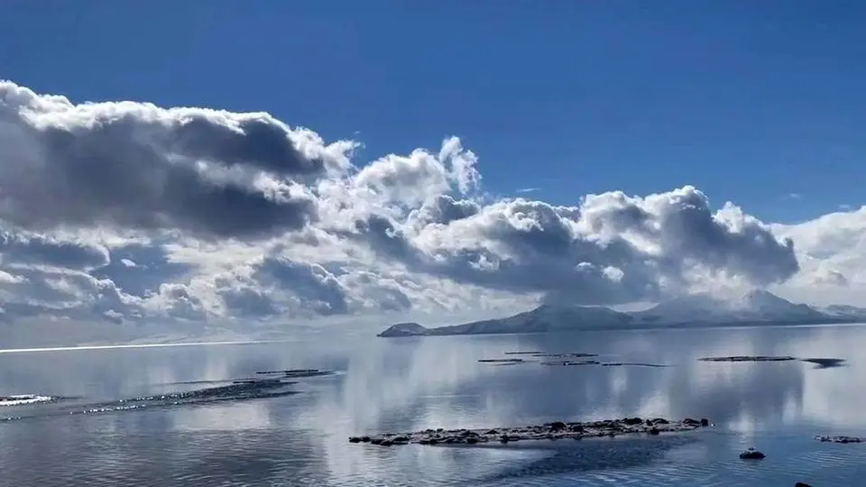 آخرین وضعیت دریاچه ارومیه/ افزایش تراز ۲۶ سانتی‌متری دریاچه ارومیه