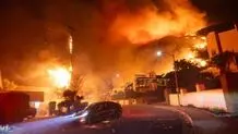 خانه هالیوودی ها در آتش سوخت/ پاریس هیلتون هم خانه اش را از دست داد 