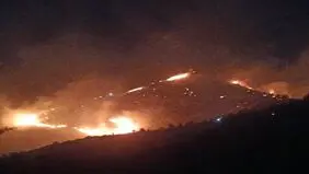 آتش سوزی در کوه های بلوار جمهوری شیراز