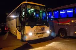 انحراف اتوبوس مسافربری در جاده سبزوار نیشابور