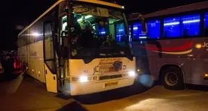 انحراف اتوبوس مسافربری در جاده سبزوار نیشابور