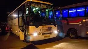 انحراف اتوبوس مسافربری در جاده سبزوار نیشابور