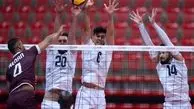 برتری قاطع والیبال مردان ایران مقابل قطر