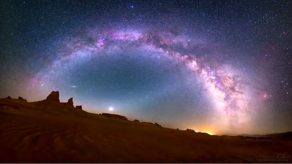 کهکشان راه ‌شیری در آسمان کویر ایران ثبت شد