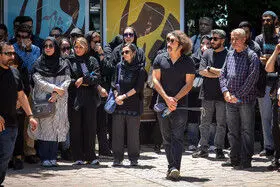 مراسم تشییع پیکر حمیدرضا درجاتی
