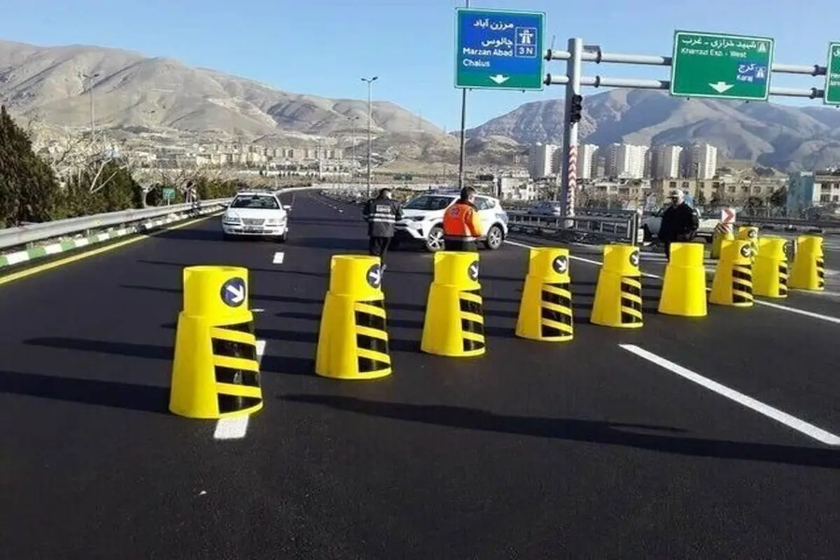 انسداد موقت جاده چالوس از ساعت ۱۵ امروز