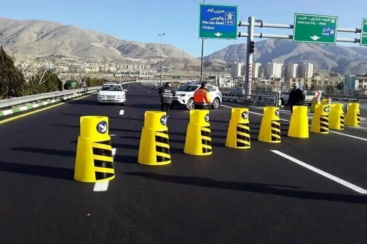 انسداد موقت جاده چالوس از ساعت ۱۵ امروز
