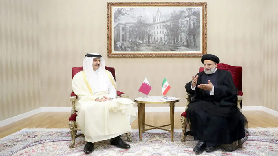 دیدار  و گفتگو رئیس جمهور و امیر قطر 
