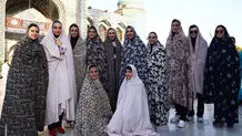 تصاویر جالب از زنان والیبالیست ایران در حرم امامزاده صالح