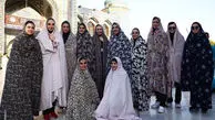 تصاویر جالب از زنان والیبالیست ایران در حرم امامزاده صالح