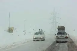 یخبندان جاده های کرمان/ هشدار مدیریت بحران برای کرمانی ها