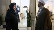فاطمه مهاجرانی در خانه مادر شهید رئیسی