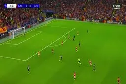 جبران برق آسا/ گل اول یوونتوس به گالاتاسرای+ ویدئو