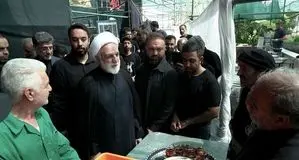 رییس قوه قضائیه مهمان موکب اصفهانی ها شد+ عکس