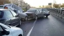 تصادف زنجیره‌ای در سلفچگان
