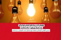 تعطیلاتی که در رسانه‌های اجتماعی غوغا بپا کرد/ رشد مصرف برق رکورد ۱۰ ساله را شکست