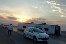 ۳ کشته در واژگونی اتوبوس کوهنوردان در زنجان