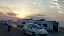 ۳ کشته در واژگونی اتوبوس کوهنوردان در زنجان