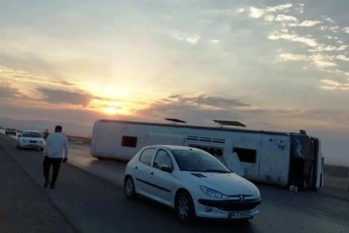 ۳ کشته در واژگونی اتوبوس کوهنوردان در زنجان