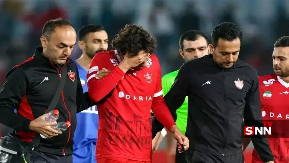 غیبت یک ماهه ستاره پرسپولیس به علت مصدومیت شدید