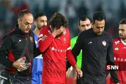 غیبت یک ماهه ستاره پرسپولیس به علت مصدومیت شدید