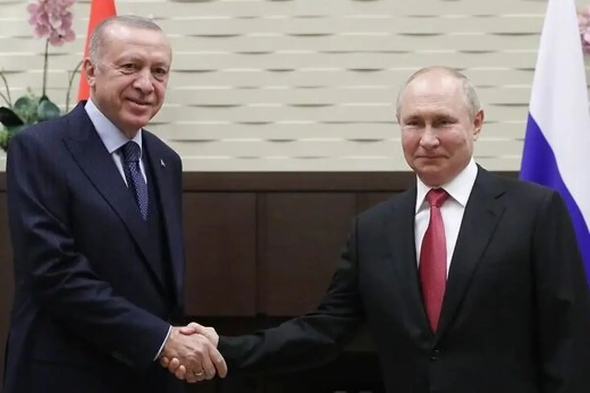 گفتگو اردوغان و پوتین راجع به روسیه 