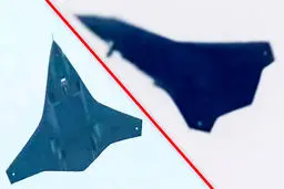 چین جنگنده بدون دم را رونمایی کرد 