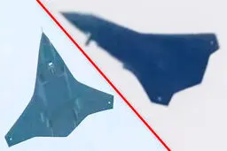 چین جنگنده بدون دم را رونمایی کرد 
