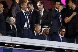 اردوغان و رئیس امارات متحده عربی، تماشاگران ویژه فینال لیگ قهرمانان اروپا /عکس


