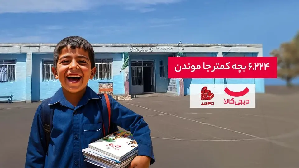 ۶۲۲۴ کودک در مسیر بازگشت به مدرسه با همکاری دیجی‌کالا و تام‌لند