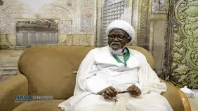 شیخ زکزاکی به حرم حضرت معصومه رفت + عکس