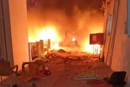 لحظه هولناک ورود موشک اسرائیل به بیمارستان غزه!/ ویدئو

