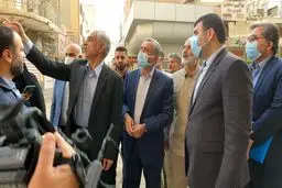 معاون اجرایی رئیس جمهور از آخرین وضعیت حادثه متروپل آبادان بازدید کرد