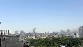 اصابت موشک در نزدیکی میدان ونک تهران + ویدئو